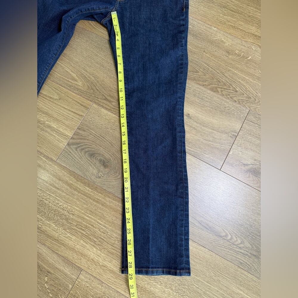 LOFT Curvy Straight Jeans Dark Wash Mid Rise Stretch Denim Pants Size 2/26 - Picture 9 of 9